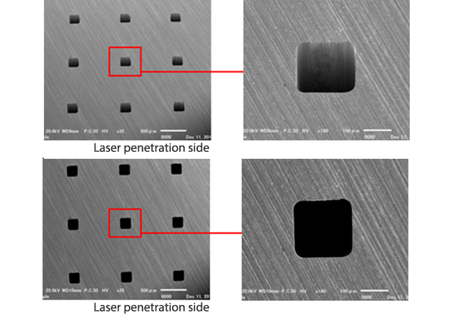 Cemented carbide Square hole drilling