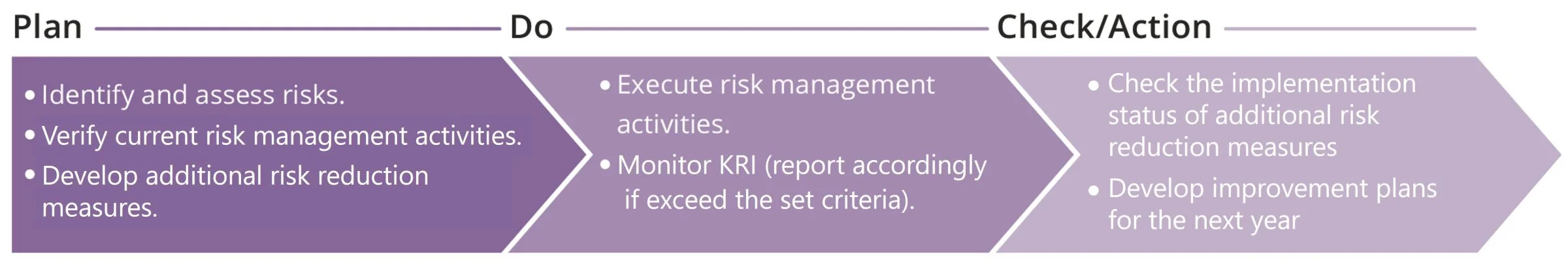 Company-wide Risk Management Flow Chart